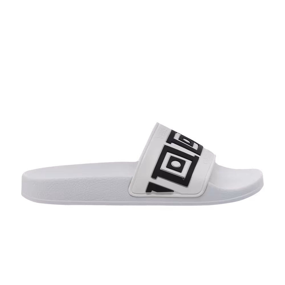 Versace Pool Slide White Black