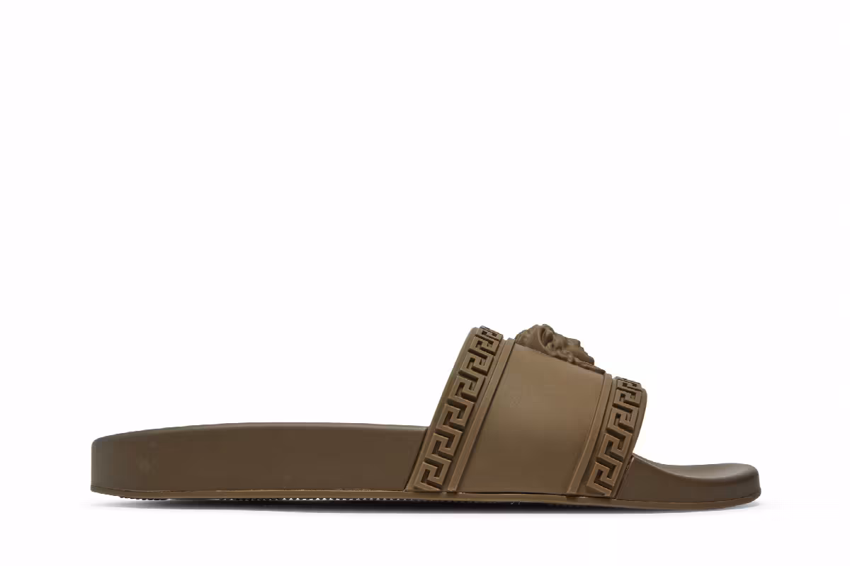 Versace Palazzo Medusa Pool Slide Brown, view 2
