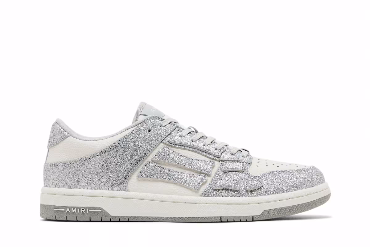 Amiri Skel Top Low Shimmer - Silver, view 2