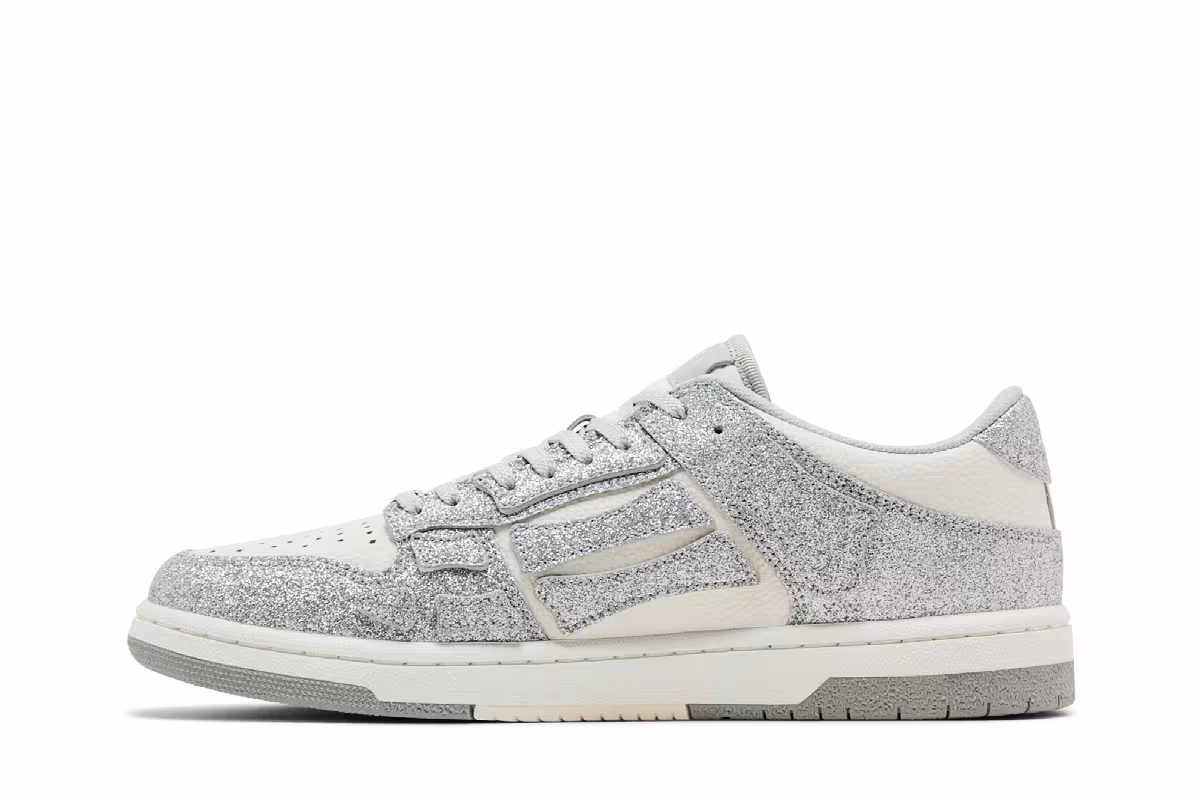 Amiri Skel Top Low Shimmer - Silver, view 4