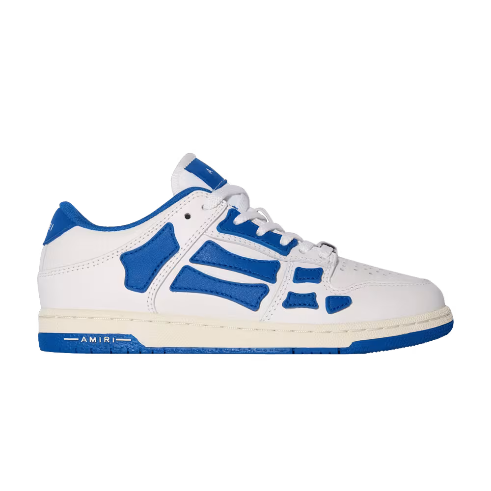 Amiri Skel Top Low Kids White Blue