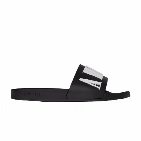 Amiri Rubber Classic Logo Pool Slide 'Black'