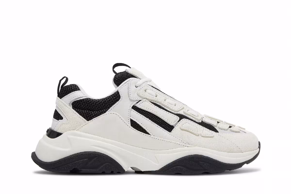 Amiri Bone Runner Black White, view 2