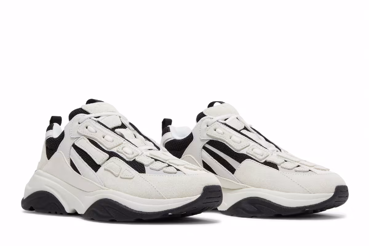 Amiri Bone Runner Black White, view 9