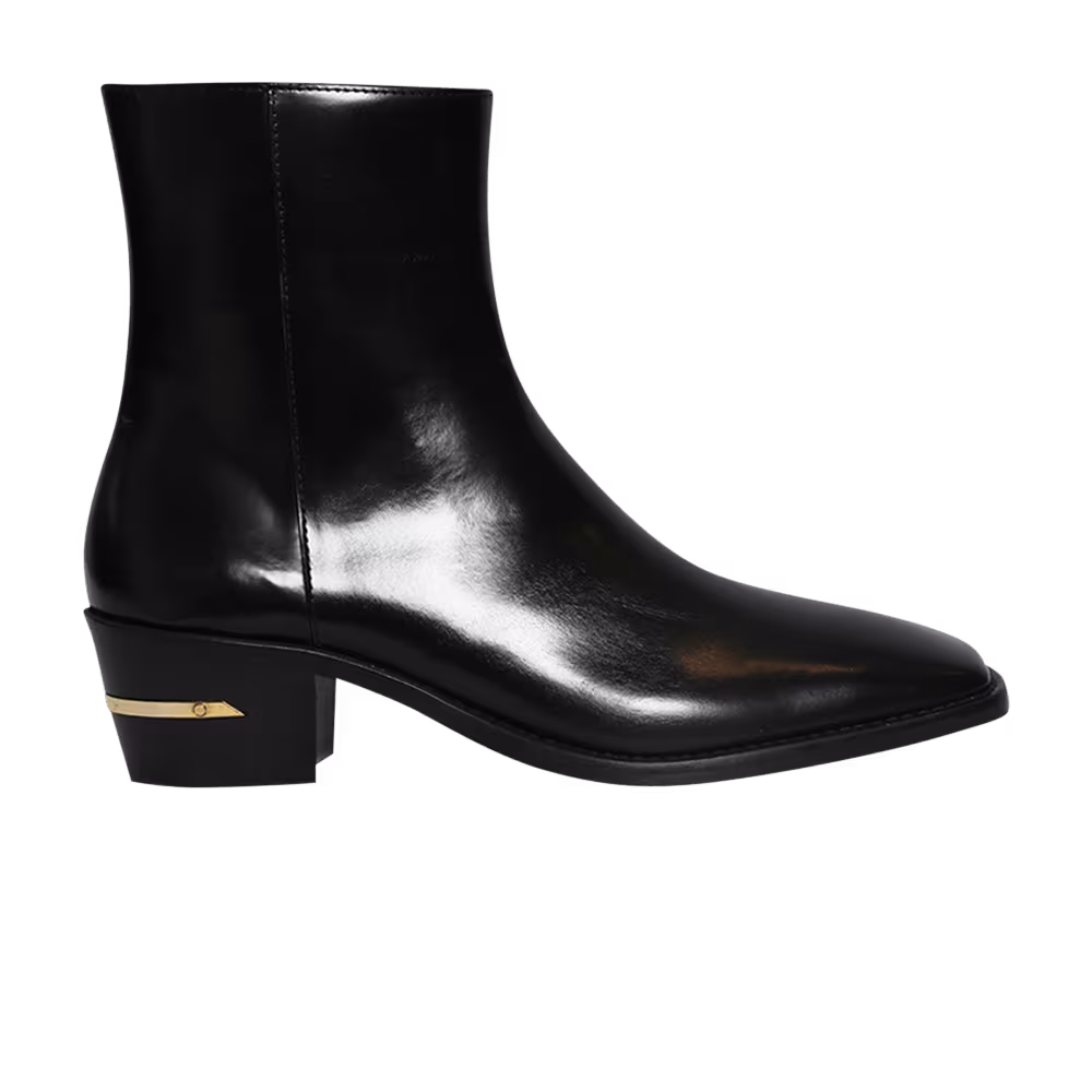 Amiri Metallic Heel Boot Black
