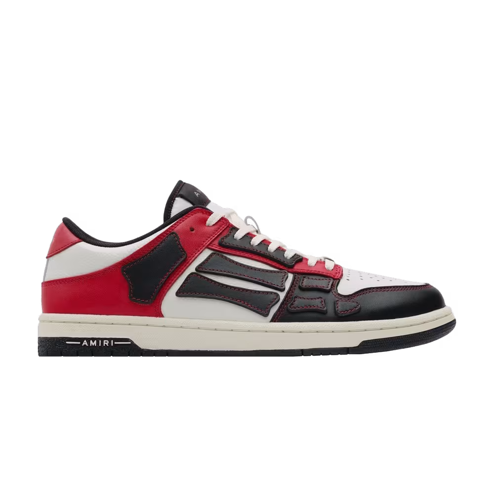 Amiri Skel Top Low Black Red White
