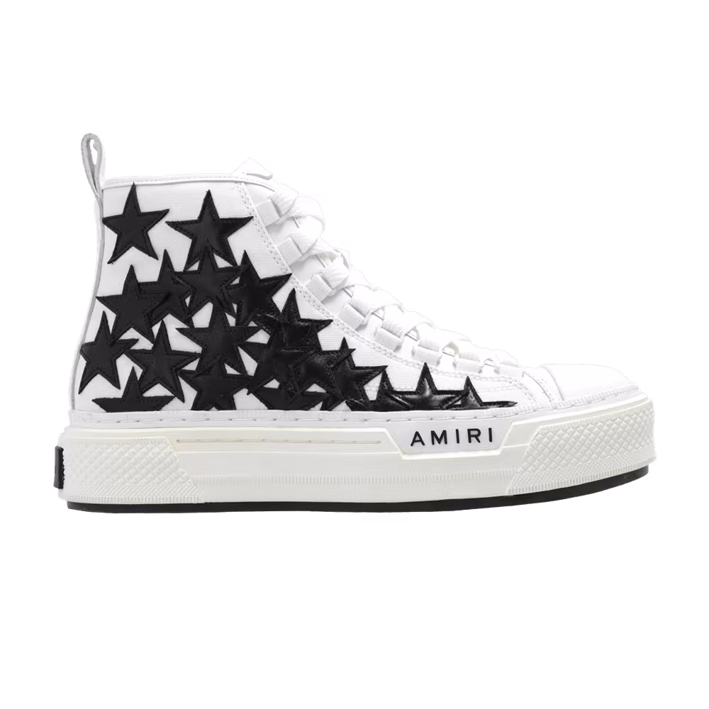 Amiri Women's Stars Court High White Black