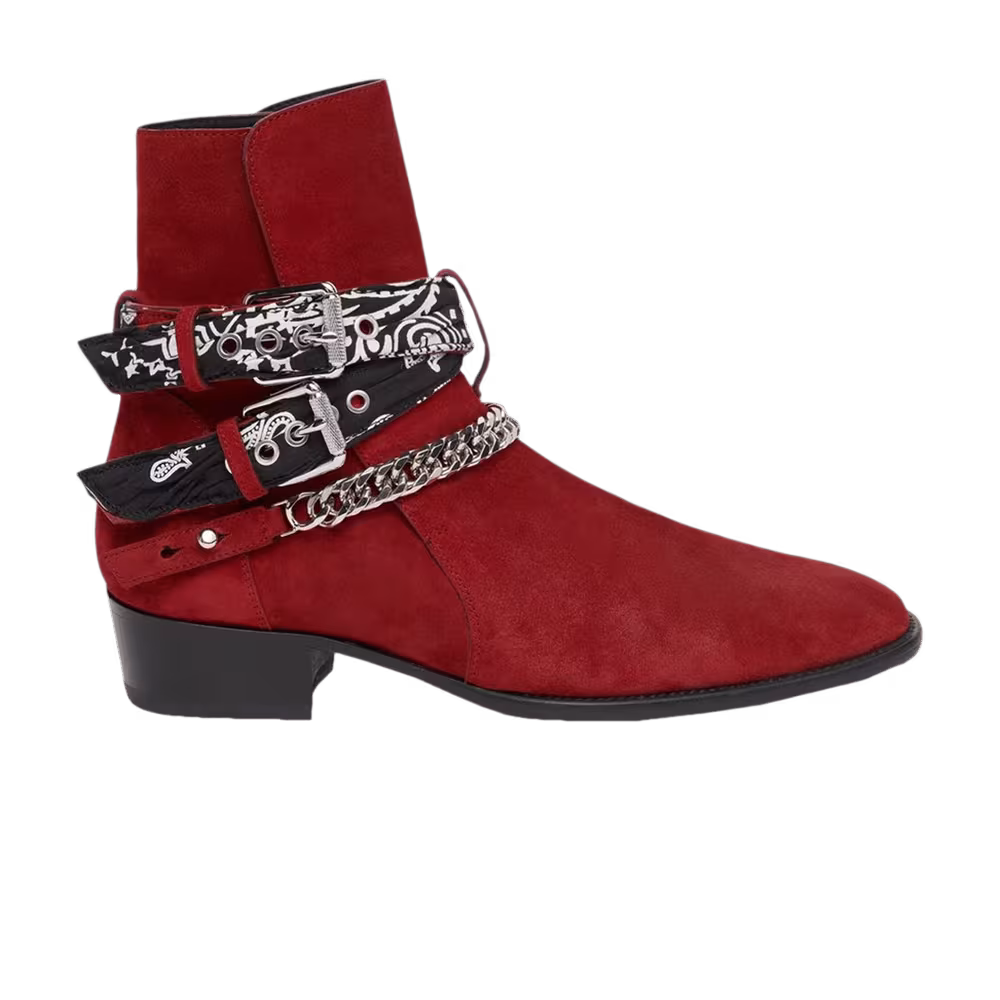 Amiri Buckle Boot Bandana - Merlot