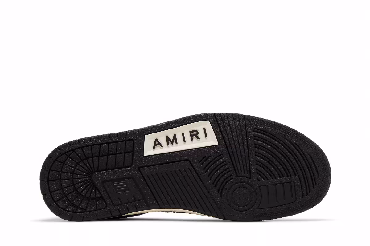 Amiri Women's Skel Top Low Black White 2022, view 5