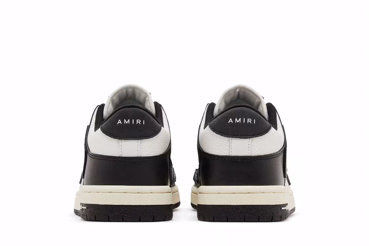 Amiri Women's Skel Top Low Black White 2022, view 7