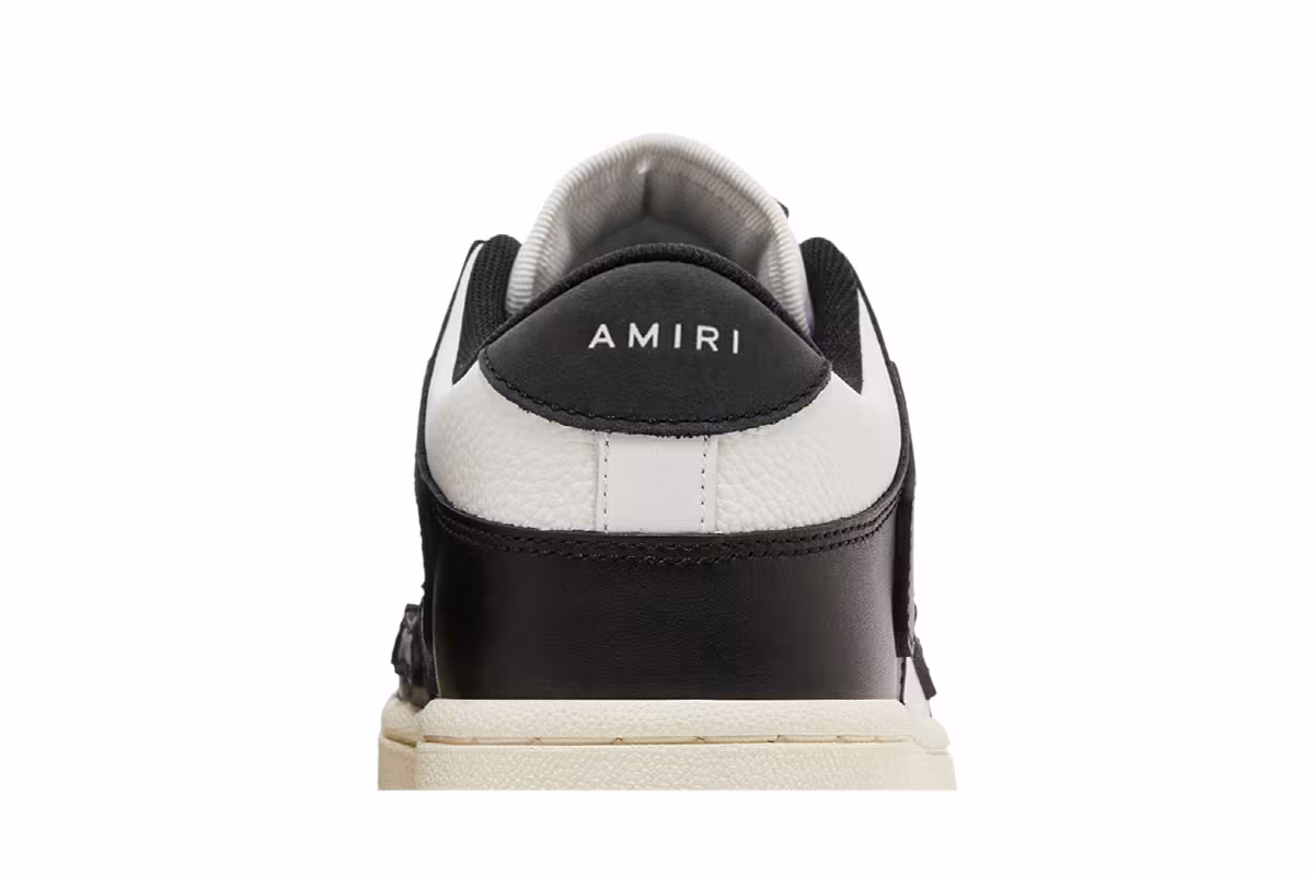 Amiri Women's Skel Top Low Black White 2022, view 8