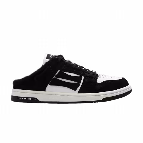 Amiri Wmns Skel Top Mule Shearling 'Black White'