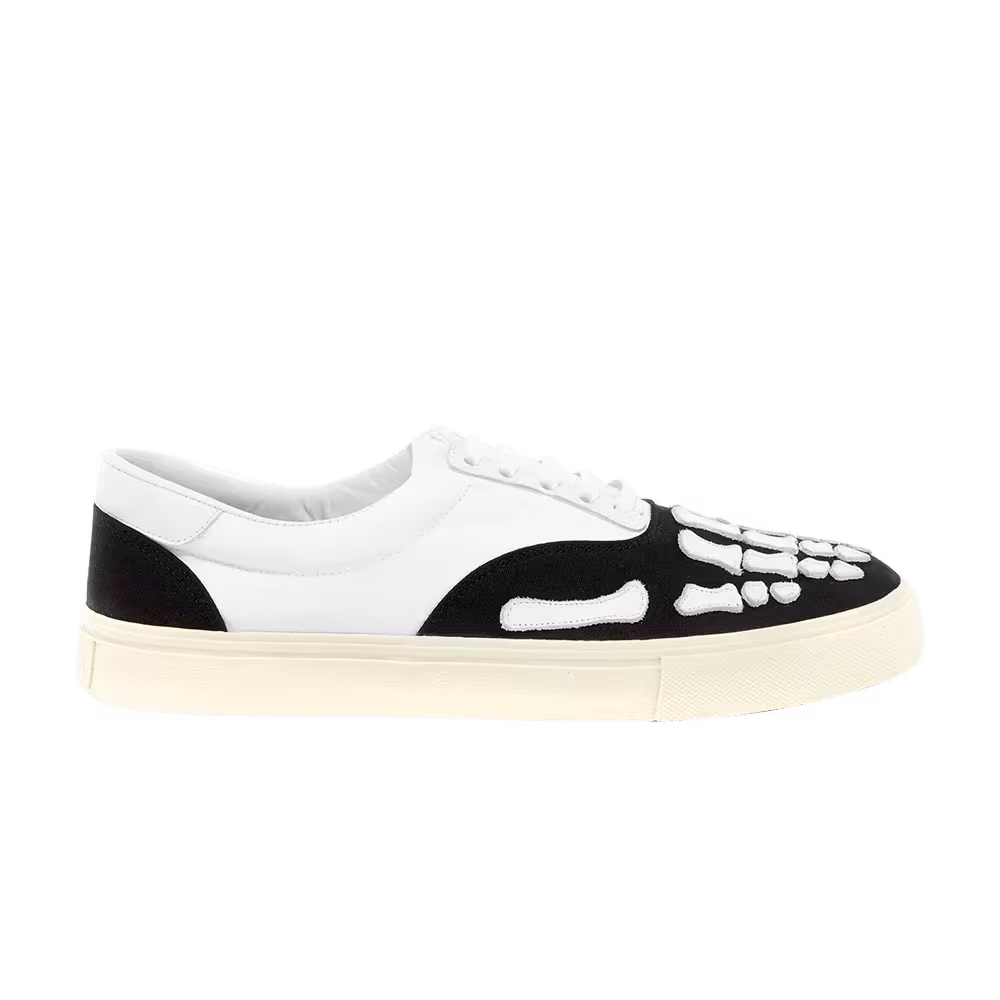 Amiri Lace-Up Skeleton Toes - Black White