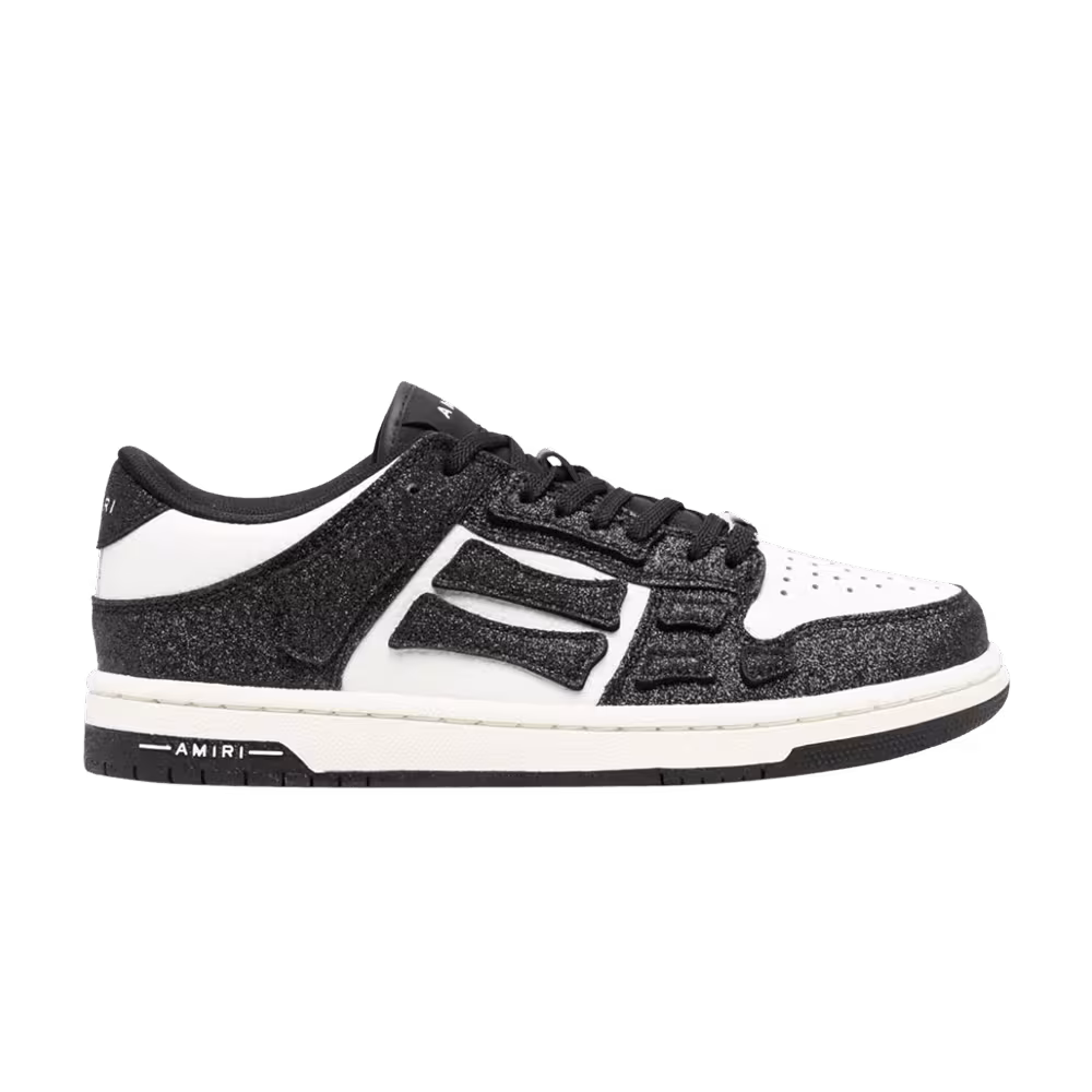 Amiri Women's Skel Top Low Crystal - Black White