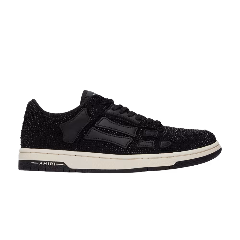 Amiri Skel Top Low Crystal Black