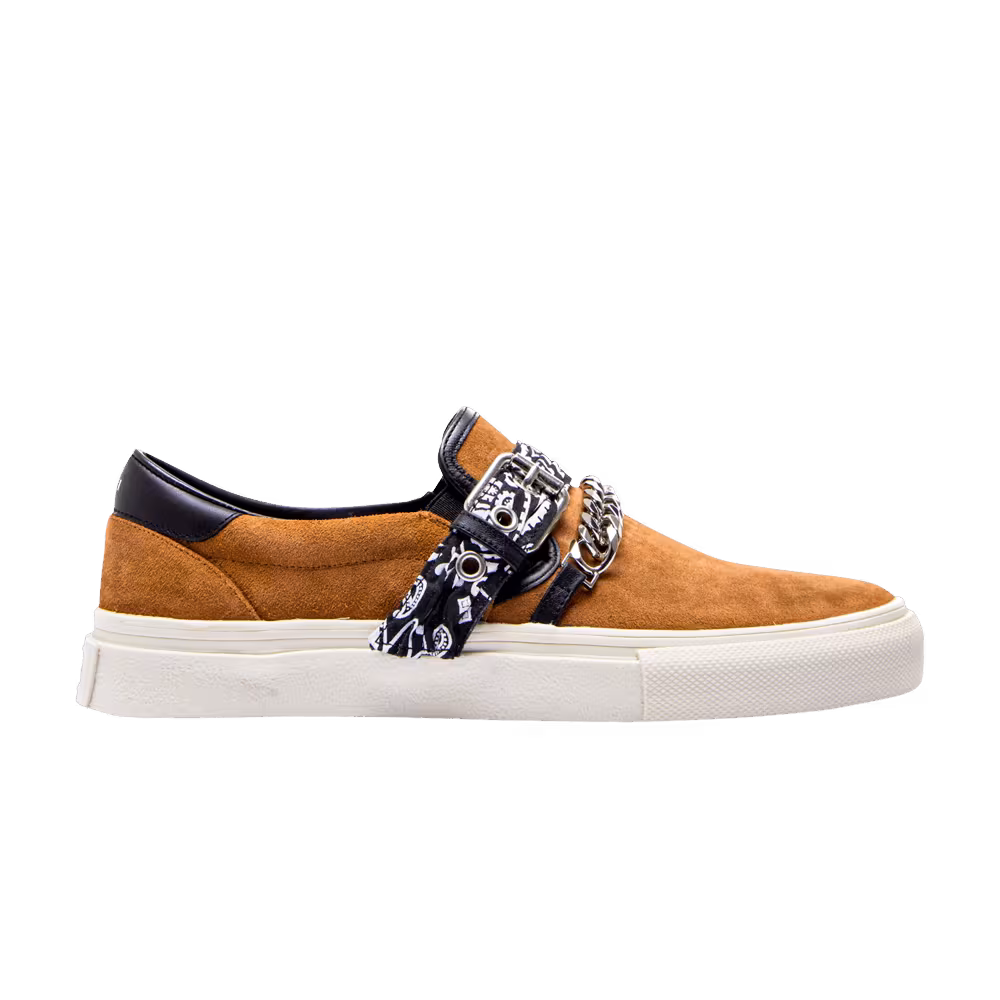 Amiri Bandana Buckle Slip-On Brown