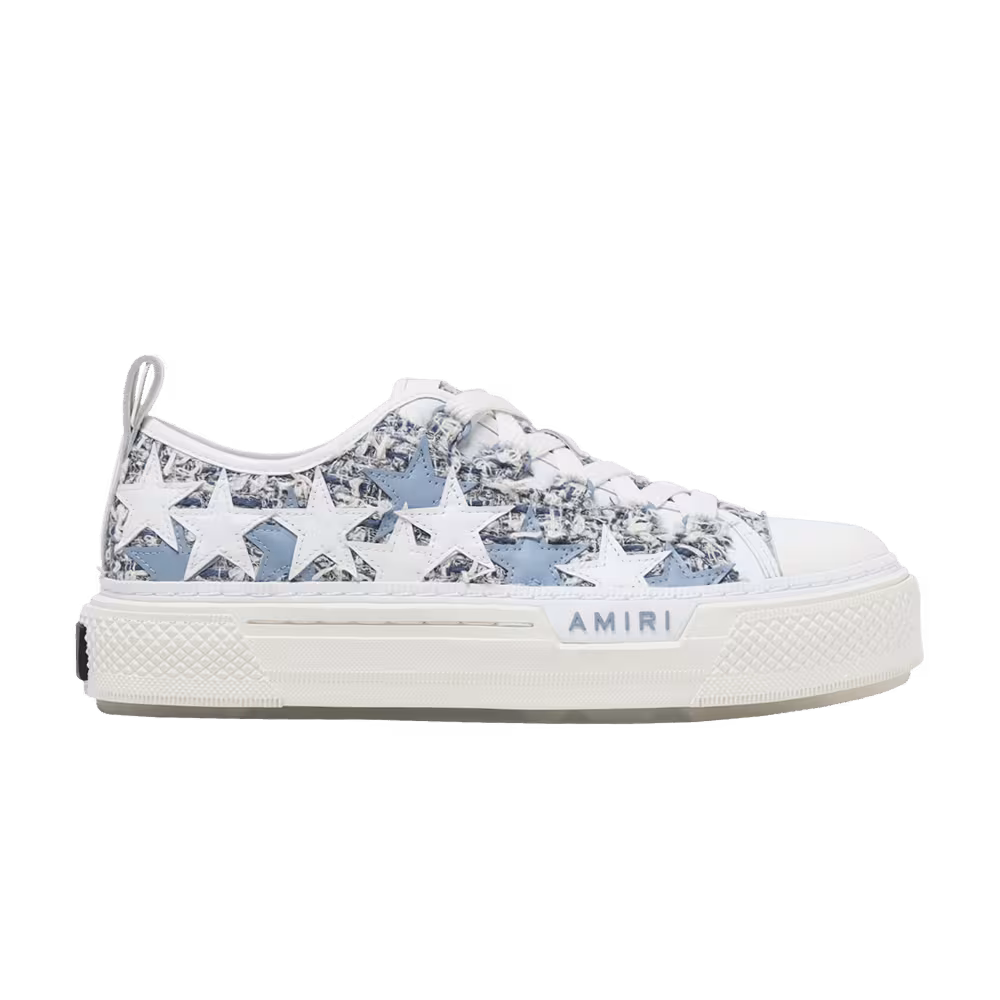 Amiri Women's Stars Court Low Mohair Canvas - Blue