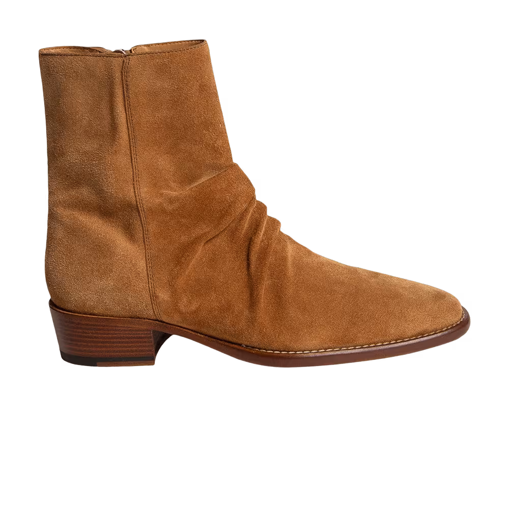 Amiri Women's Stack Boots Brown Suede