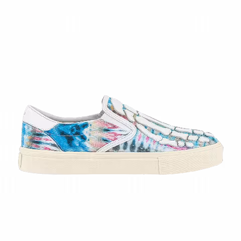 Amiri Slip-On 'Skeleton Toe - Blue Tie Dye'
