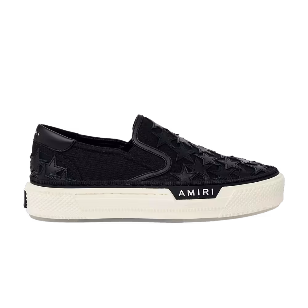 Amiri Stars Court Slip-On Black