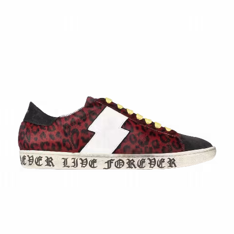 Amiri Viper Calf Hair 'Live Forever Black Red'