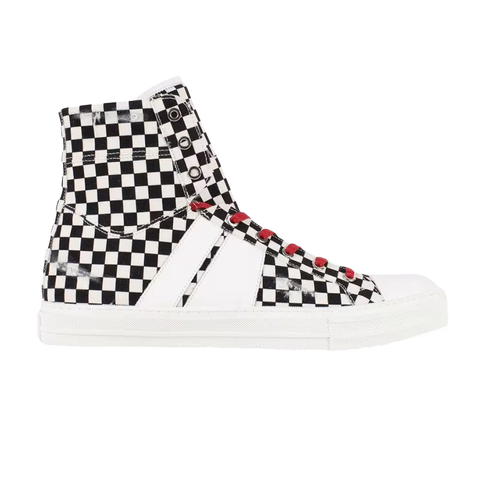 Amiri Sunset Canvas Black White Check