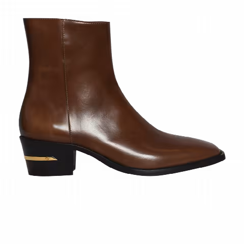 Amiri Metallic Heel Boot 'Brown'