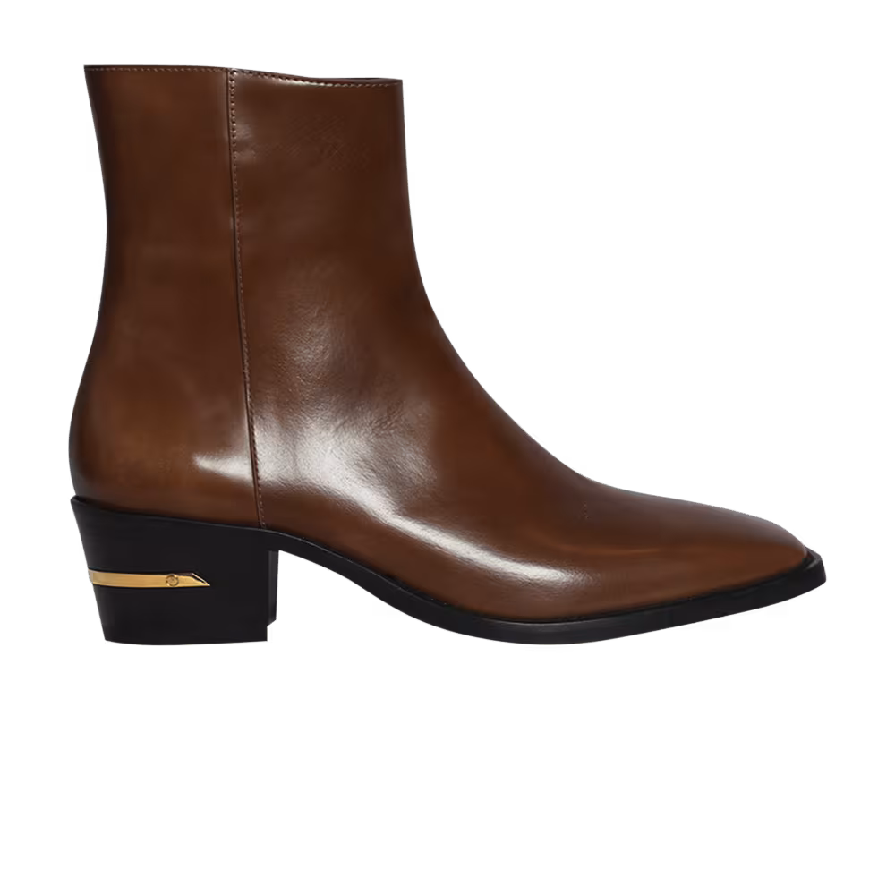 Amiri Metallic Heel Boot Brown