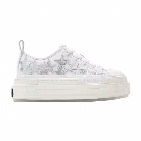 Amiri Wmns Stars Platform Court Low 'White Silver'