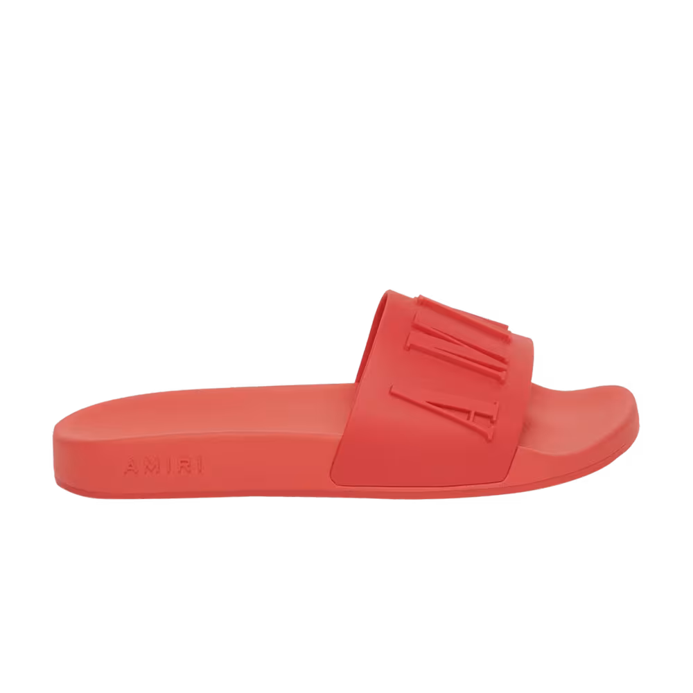 Amiri Logo Pool Slide Red