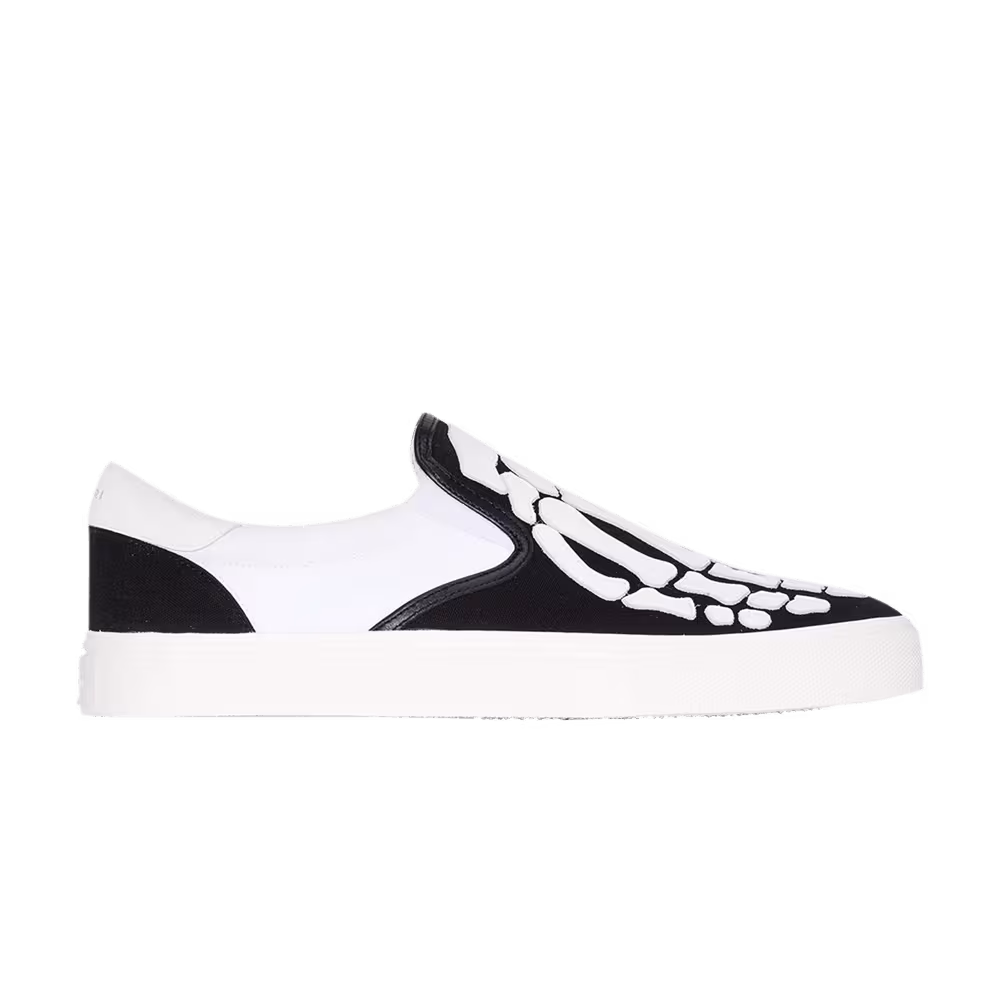 Amiri Slip-On Skeleton Toe - Black White