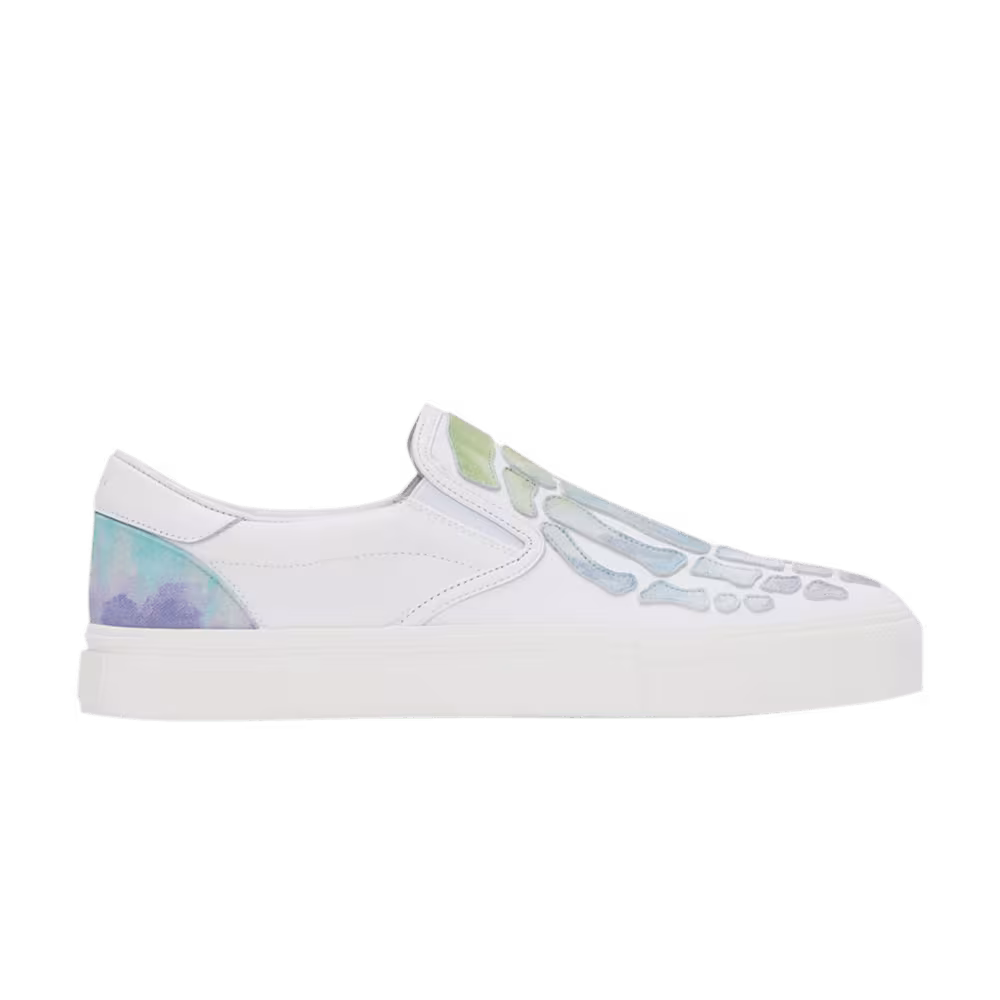 Amiri Slip-On Skeleton Toe - White Watercolor