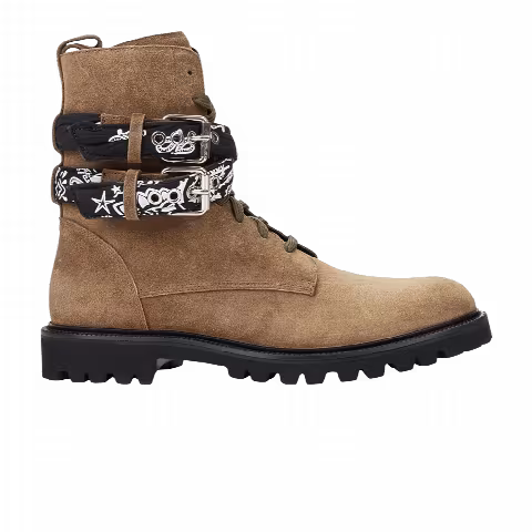 Amiri Suede Bandana Combat Boot 'Brown'