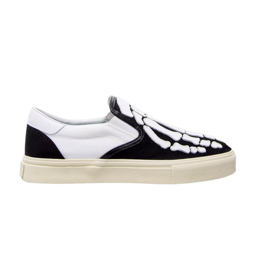 Amiri Slip-On Skeleton Toe - Black White