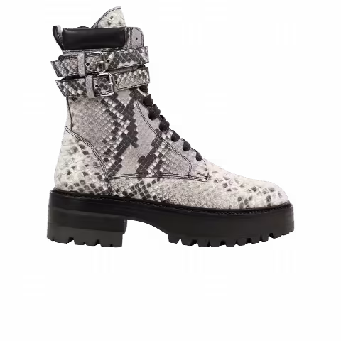 Amiri Wmns Combat Boot 'Embossed Snakeskin - Natural'