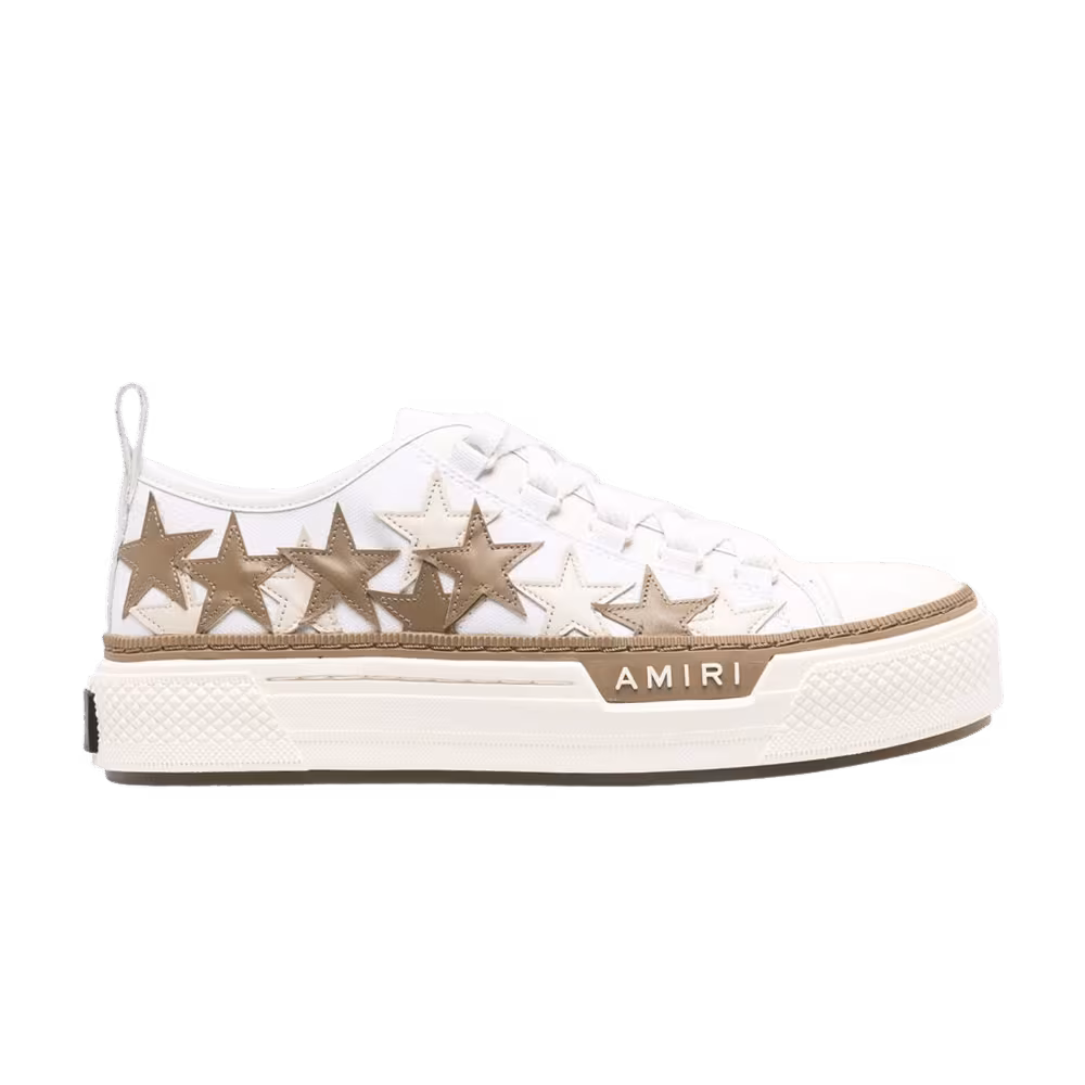 Amiri Women's Stars Court Low White Brown