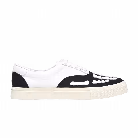 Amiri Skel Toe Lace Up Sneaker 'Black White'