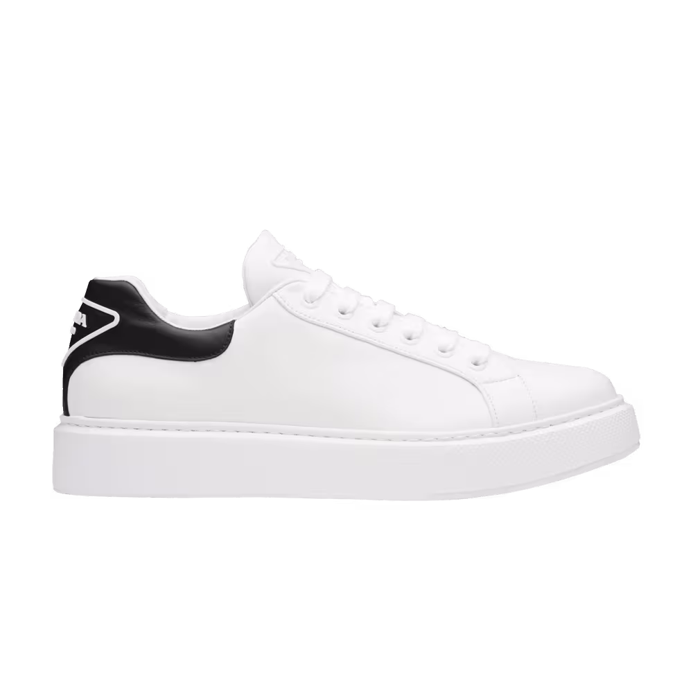 Prada Macro Leather White Black