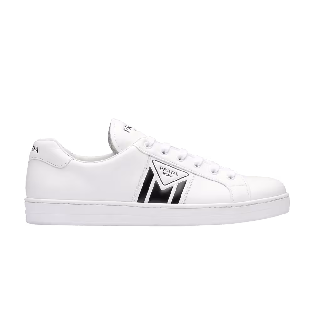 Prada New Avenue Leather Low White Black