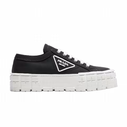 Prada Wmns Gabardine Wheel Platform 'Black'