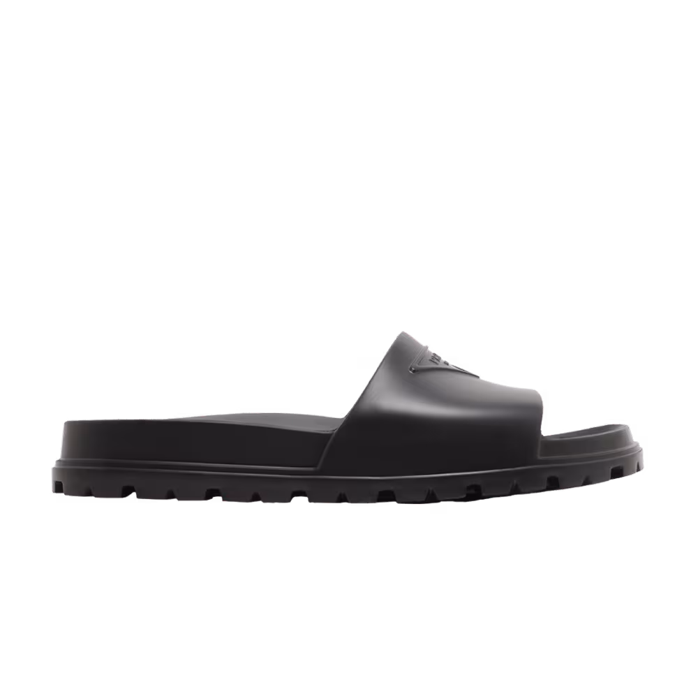 Prada Rubber Slide Black