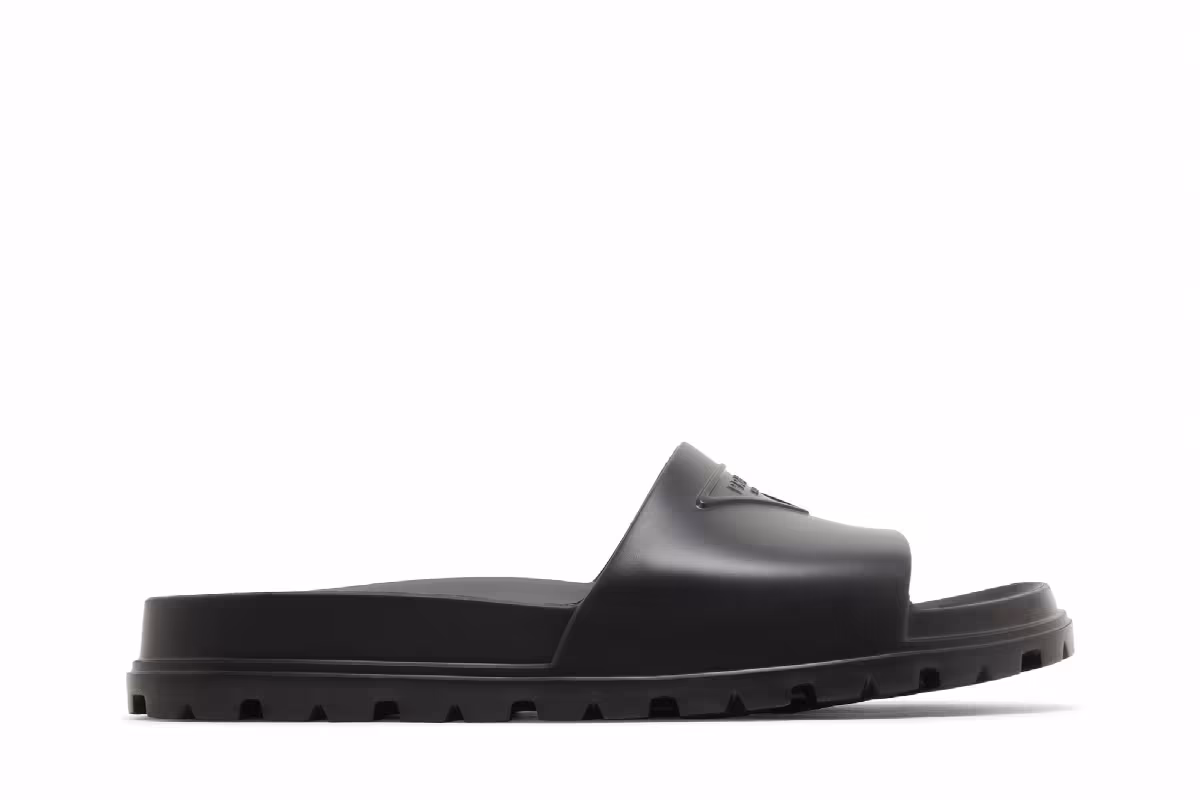 Prada Rubber Slide Black, view 2