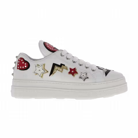 Prada Wmns Robot Leather Platform 'Heart Patches'