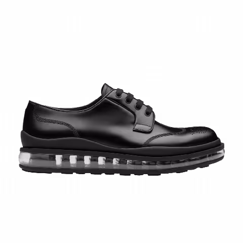 Prada Brushed Leather Air Sole Derby 'Black'