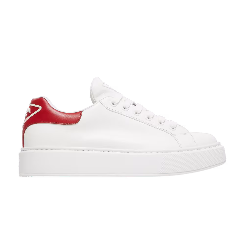 Prada Marco Leather White Red