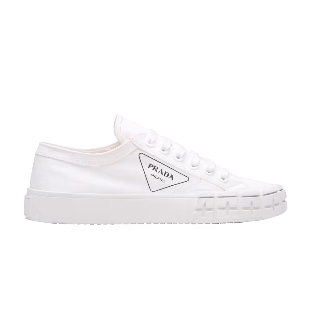 Prada Women's Gabardine Wheel Low White