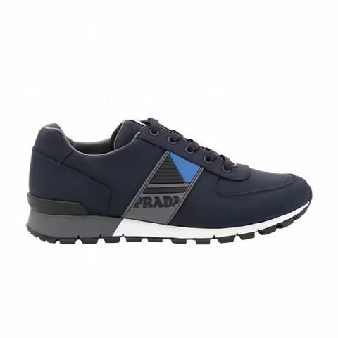 Prada Technical Fabric Logo Sneakers 'Blue'
