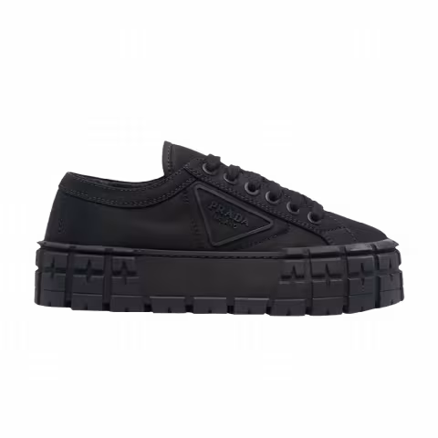 Prada Wmns Gabardine Wheel Platform 'Triple Black'