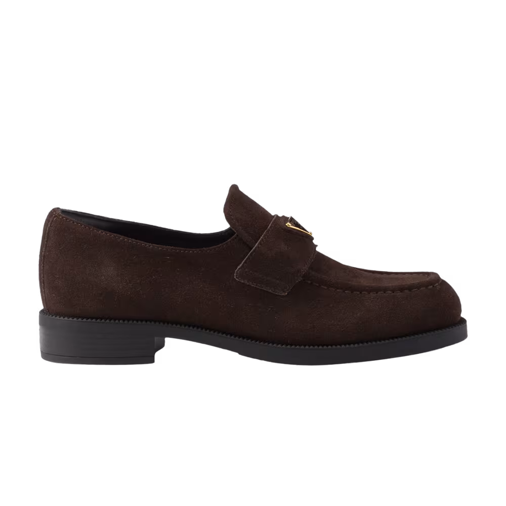 Prada Women's Loafer Dark Brown