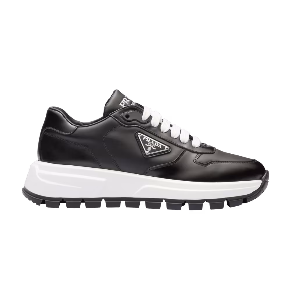 Prada Women's Leather Black White